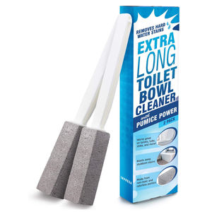 Stz — brosse de toilette en <span class=keywords><strong>pierre</strong></span> ponce, nettoyeur de bols, dissolvant de calinité, brosse de toilette avec manche Extra-Long - Product Image 1