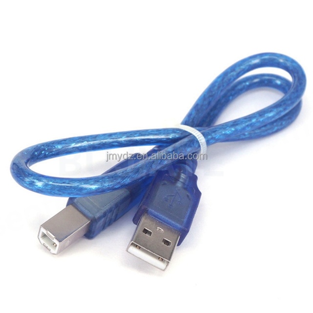 USB Printer Blue Data Cable for Aarduno 2560 Dual Port Micro Mini