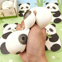 Jouet Squishy en TPR en forme de panda bébé de dessin animé, simulation d'animal, créatif, anti-stress, décompression, cadeau
