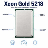 Processeur de serveur LGA3647 Gold 5218 16 cœurs 2,3 GHz 3,9 GHz Turbo 22 Mo 125 W TDP pour centre de données
