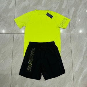 Ensemble de sport estival élégant, t-shirt et short de fitness respirants, ensemble deux pièces - Product Image 1