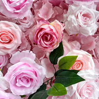 Mur de fleurs artificielles colorées sur mesure pour mariage, décoration de fond de scène, fournitures de mariage en gros