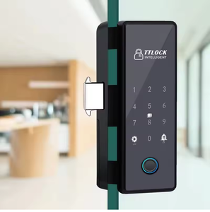 Frameless Design TTlock Glass <strong>Door</strong> Lock No-Drill Easy Install Modern Keyless <strong>Digital</strong> Password Biometric Fingerprint Smart Locks - Product Image 1