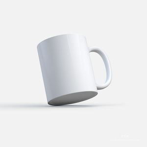 Tasses en céramique blanches de 11 oz avec anse, vaisselle droite, brillent dans le noir, vierges pour sublimation, mug à café - Product Image 3