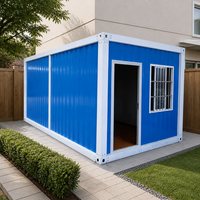Maison conteneur préfabriquée pliable et détachable de 20 pieds, en kit, modulaire, portable, à panneaux sandwich, respectueuse de l'environnement, pour entrepôt