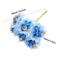 Fleurs artificielles en soie bicolores Jade Horizon SD9004, fausses fleurs de pommier, accessoires pour cheveux faits à la main, matériaux décoratifs pour mariages