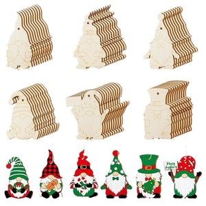 Ensemble de 60 Gnomes de Noël en Bois, Finition Mate, Écologique, à Peindre Soi-même, Décoration Maison, Salon, Cadeau Artisanat - Product Image 5