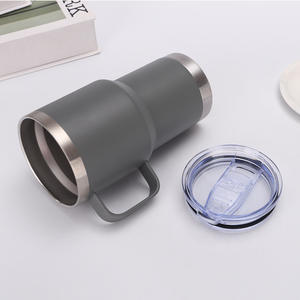 Vaso de 20oz con asa, vaso de acero inoxidable con asa, termos, vasos, venta al por mayor, taza a granel, botella de viaje de café - Product Image 3