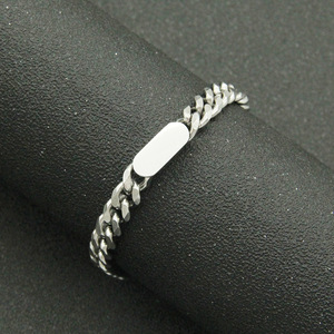 Hip Hop Cuban <b>Chain</b> Bracelet Trendy Nightclub Street Personality Simple <b>Titanium</b> Steel Bracelet Tanjing - Product Image 2