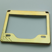 Plaque d'immatriculation en aluminium personnalisée Cadre de plaque d'immatriculation en métal Porte-plaque de moto