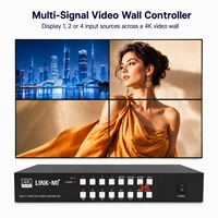 Contrôleur de mur vidéo multi-signaux 4K, processeur d'affichage 4 sources HDMI DP pour salle de contrôle et signalisation numérique
