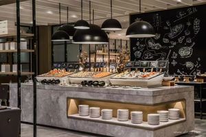 <span class=keywords><strong>Comptoir</strong></span> de Buffet Personnalisé <span class=keywords><strong>pour</strong></span> la Restauration, Conception de <span class=keywords><strong>Comptoir</strong></span> de Buffet Libre-Service, Îlot de Buffet <span class=keywords><strong>pour</strong></span> Hôtel et Petit-Déjeuner à Vendre - Product Image 2