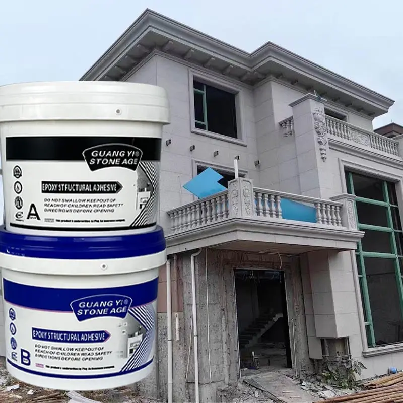 Factory Wholesale Fast Curing Structural Dry Hanging Epoxy Resin Marble Ab Adhesive Ceramic Glue for Industrial Building