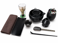 Ensemble de fouets à matcha de qualité supérieure, kit de cérémonie du thé matcha 10 pièces avec bol à matcha Chawan, boîte à thé, fouet en bambou et accessoires