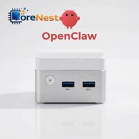Mini PC CoreNest del Tamaño de la Palma de la Mano con Intel N95, 8GB de RAM, Doble LAN, Mini Computadora de Escritorio para Oficina, Mini PC Portátil de Bolsillo con Funciones Completas