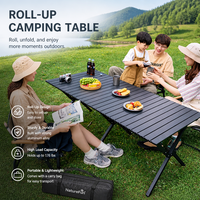 Ensemble de chaises lune d'extérieur, table et chaises pliantes portables pour le camping, le pique-nique, le barbecue et la pêche - Mobilier d'extérieur en acier au carbone