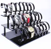VONVIK 3-Tier Acryl Boden Uhr Display-ständer Acryl Uhr Display Rack Uhr Zähler Display Rack