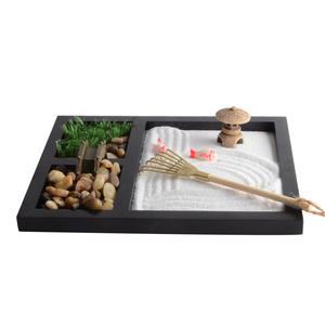 Mini Kit <span class=keywords><strong>de</strong></span> mesa japonesa para jardín Zen, decoración <span class=keywords><strong>de</strong></span> rocas <span class=keywords><strong>de</strong></span> resina ecológica, juego <span class=keywords><strong>de</strong></span> arena <span class=keywords><strong>de</strong></span> meditación Yin Yang RQ0105 Feng Shui japonés - Product Image 1