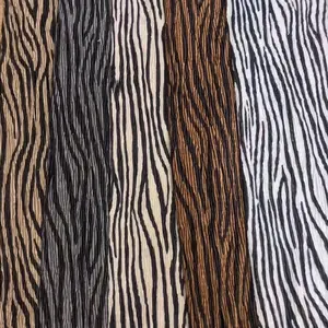 ผ้าพิมพ์ลายเสือดาวโพลีเอสเตอร์ผ้านิ่มย่นผ้าชีฟองลายเสือดาว