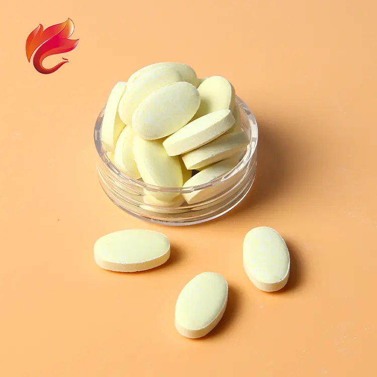 Hamilelik bakımı demir + folik asit + Multivitamin takviyeleri hapları tabletler yuvarlak özel etiket vitaminleri günde bir kez 1 Tablet almak