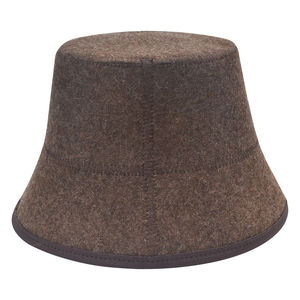 Chapeau de sauna en laine pure fait à la main chapeau seau isolation thermique écologique Spa bain de vapeur casquette unisexe chapeaux - Product Image 5