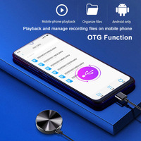 64GB Mini Collier Enregistreur Vocal Fonction OTG Enregistreur de Son Audio Caché avec AI-Intelligent DSP 4.0 Réduction du Bruit