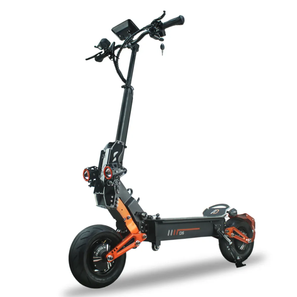 Ban Off Road dua roda, skuter listrik jarak jauh 5000W 48V 35Ah untuk Dewasa 300Km 12 inci