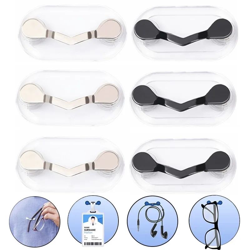 Hot Sell Stainless Steel Magnetic Glasses Brooch Clip Magnetic Eyeglass  Holder