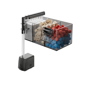 Filtre de bac à poissons en plastique, système de purification d'<span class=keywords><strong>eau</strong></span> trois-en-un, système de goutte-à-goutte mural, petit aquarium pour tortues, poissons d'<span class=keywords><strong>eau</strong></span> <span class=keywords><strong>douce</strong></span> et marins - Product Image 1