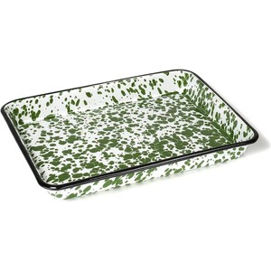 Vassoio <span class=keywords><strong>Rettangolare</strong></span> Decorativo Personalizzato con Logo Stampato in Smalto per Tè, Fast Food, Macelleria e Pasticceria - Product Image 1