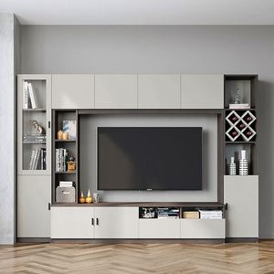 Meuble TV moderne de luxe pour salon, design mural, support TV flottant - Product Image 3