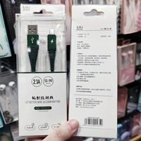 Câble de charge rapide USB-A vers Type-C SD-191 3A 1M avec gaine métallique tressée pour iPhone 6/7/X/13/14/15/16 IOS