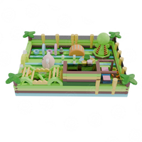 Nouvel équipement de parc d'attractions gonflable géant sur mesure pour l'extérieur, avec structure de jeux gonflable en PVC