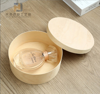 Vente en gros Boîte à gâteau carrée en bois avec cœur rond et lisse Boîtes en bois de forme personnalisée avec couvercle pour le rangement et la décoration du bricolage