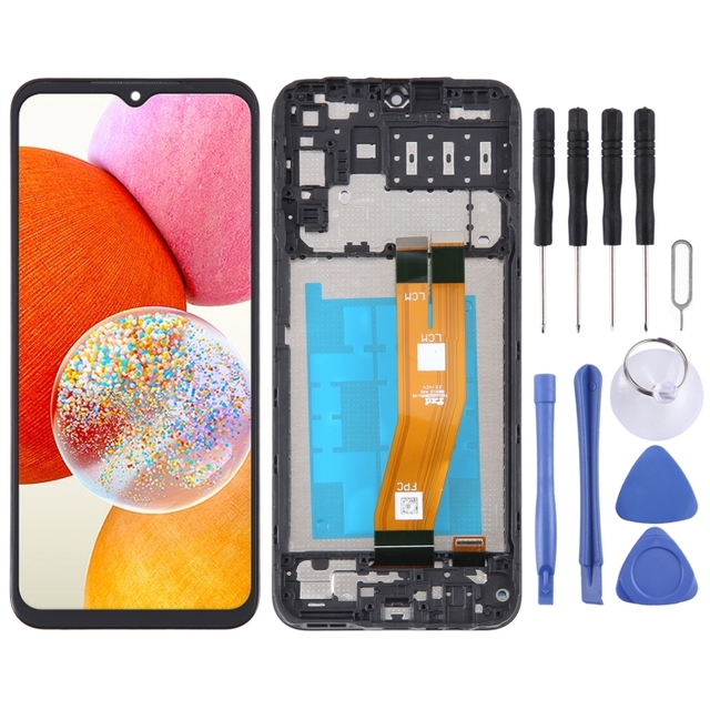 Cheap Price for Samsung Galaxy A14 SM-A145F Original LCD Screen Touch Display Digitizer Full Assembly with Frame