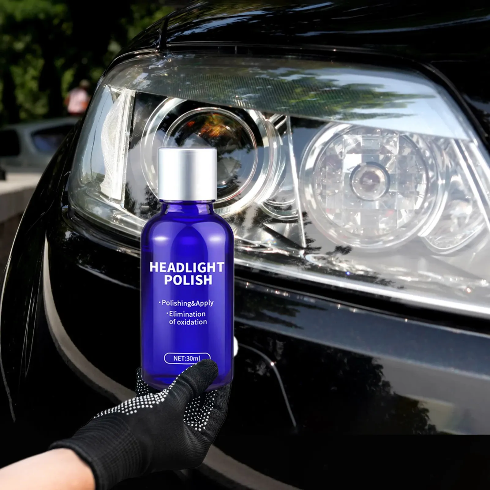 JSZ 30ml Heavy Duty Headlights Liquid Resin Car Headlamp Cleaning Repair Restoration Auto Headlight Lens Renovation Fluid