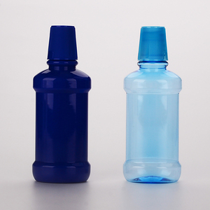 200ml <span class=keywords><strong>250ml</strong></span> 360ml 500ml Botella de lavado de boca de cuidado bucal de plástico de forma plana con taza medidora 28/425 tapón de rosca Enjuague bucal Embalaje - Product Image 1