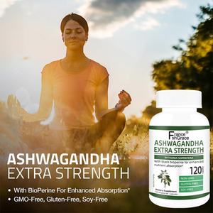 Cápsulas de Ashwagandha Premium con Pimienta Negra, Suplemento Herbal Vegano para el Estrés y la Energía, Suplemento de Ashwagandha - Product Image 2