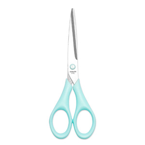 Office Scissors Stainless Steel Straight Blade Green White Handle Home Craft Use - Product Image 4