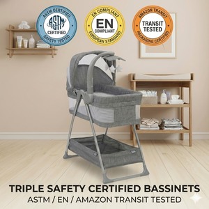 Berceau pour bébé de qualité supérieure avec arche de jeu, berceau pour bébé, lit pour bébé, utilisation à domicile - Product Image 4