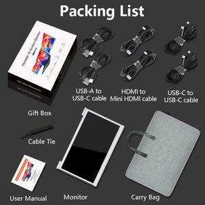 Monitor Portátil FHD para Laptop, Extensor de Pantalla Dual para Estación de Trabajo, Negocios, Comercio, Extensor USB C para Laptop - Product Image 3