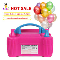 Pompe à Gonflage Électrique Double Tête HT-508 pour Ballons en Latex - Pompe à Gonflage Rapide en Aluminium pour Ballons en Feuille d'Aluminium - Vente en Gros