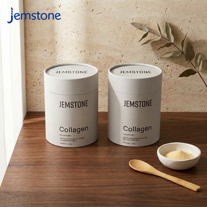 Custom Design Food Grade Cardboard Cylinder Packaging Box Eco-friendly Moisture-proof <b>Collagen</b> <b>Powder</b> Capsules Kraft Paper Tube - Product Image 2