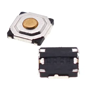 YZA-045 5*5*1.5MM 4Pin covered with copper patch Copper-head button micro switch U-shaped tactile switch