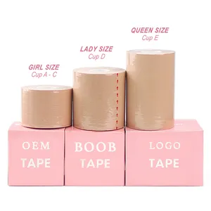 Boob Tape With Box Plus Size Transparent Boob Tape And Silicone Nipple Cover For Breast Chest Lifting Supporting