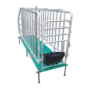 Mang thai Vườn Ươm <span class=keywords><strong>farrowing</strong></span> cai sữa lợn nái heo gian hàng Crate Pen lồng nhúng nóng mạ kẽm mạ kẽm hộp với PVC Bảng điều chỉnh - Product Image 3