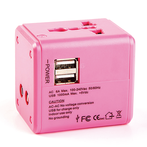 Ce ROHS chứng nhận Durable phổ Thế Giới Du lịch cắm điện với 2USB tường sạc - Product Image 4