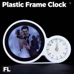 Cadre photo magique à mécanisme d'horlogerie qui s'extinct et devient un miroir, un cadre photo créatif et un miroir de maquillage. - Product Image 1