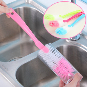แปรงทำความสะอาดอเนกประสงค์ด้ามยาวสำหรับหม้อ ถ้วย แก้วน้ำ กระติกน้ำร้อน ขวดนมเด็ก และผลิตภัณฑ์ทำความสะอาดอื่นๆ - Product Image 1