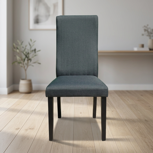 Solid Dining Chair NGYF1 Modern Rubberwood Wooden Leg High Back Durable Knock <b>Upholstery</b> PVC Fabric Padded Home Furniture - Product Image 3